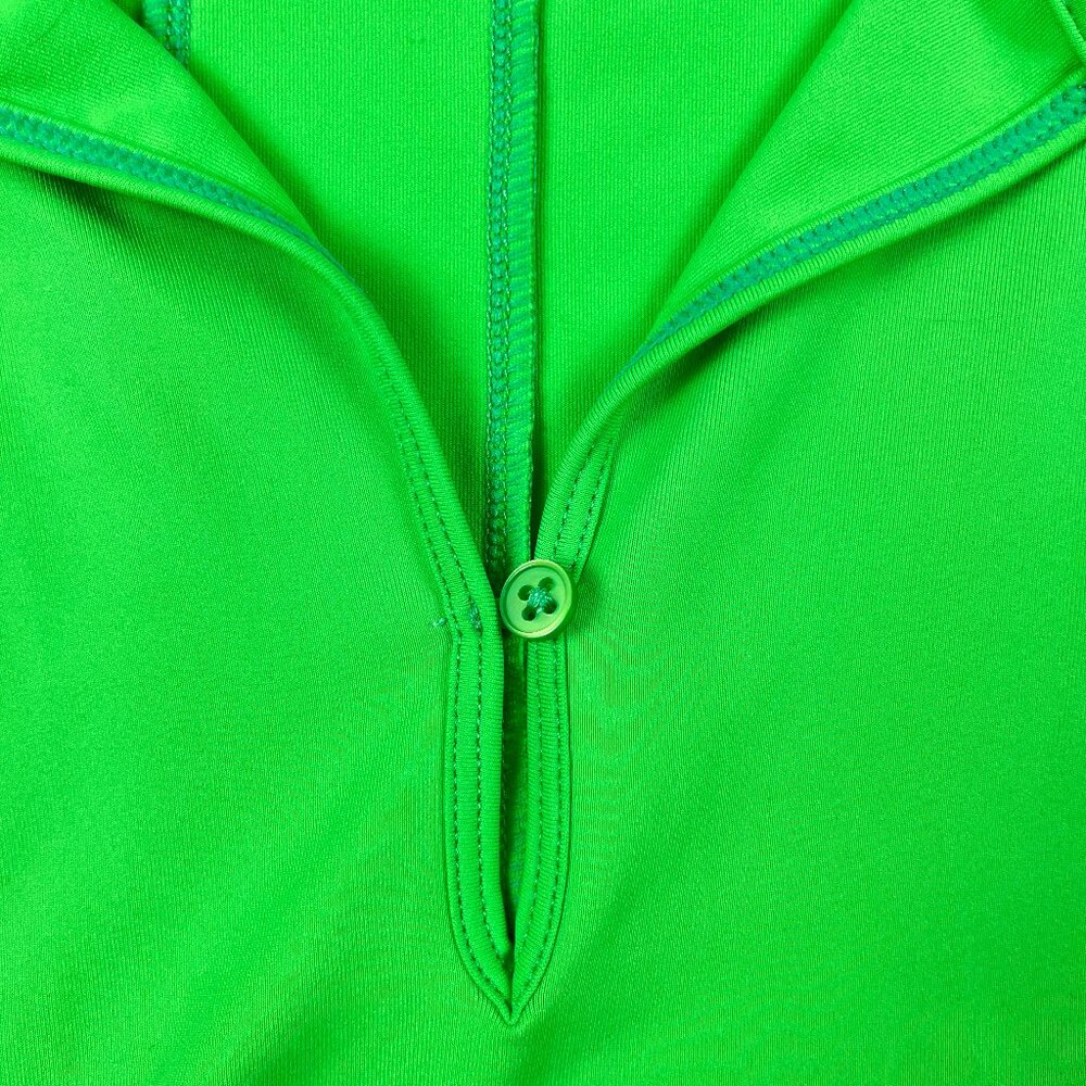 Lillie Green by Lilly Pulitzer Green Sleeveless Half Zip Polo Golf Top Size M - Picture 5 of 9